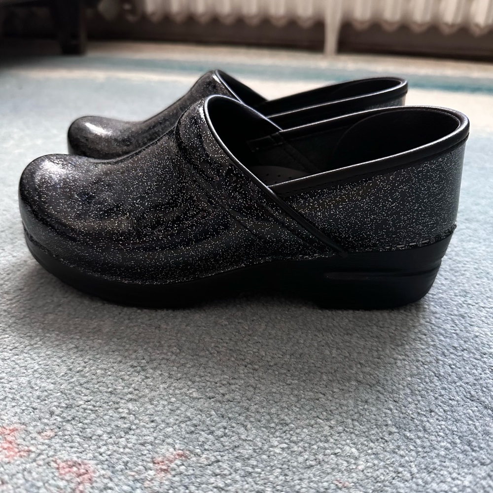 DANSKO black glitter / sparkle size 38